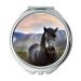 YENDOSTEEN Mirror Travel Mirror animal blur horse pocket mirror portable mirror
