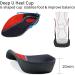 POSKLA 3/4 Orthotics Insoles for High Arch, Plantar Fasciitis, Flat Feet - Men's 6.5-8.5/Women's 7.5-9.5 Red/Black - Buy Online on GoSupps.com