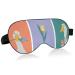 Sleep Mask Light Blocking Goose Tulip Floral Eye Mask for Sleeping with Adjustable Strap Soft Lightweight Eye Cover Blindfold for Men Women Work Travel Naps