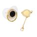 Silicone Baby Pacifier Stylish Infant Bling Pacifier Clip Set for Newborn for DIY Photo Decoration White M