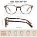 Okh Blue Light Blocking Glasses for Men & Women - Anti-Glare Headache Relief Stylish Rectangle & Round Frames - Buy Online on GoSupps.com