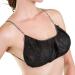 APPEARUS 50 Ct. Disposable Bras - Women's Backless Spa Bra for Spray Tanning and Body Treatments  Black Backless (Shoulder Straps)