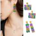 Feylie von Ohrringen - Creative Acrylic Festival Earrings | Unique Glitter Letter Dangle Earrings for Women | Perfect Carnival Gift - Buy Online on GoSupps.com