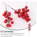 ABOOFAN 30 Pcs Christmas Red Fruit Decoration Artificial Berry Branches Berry Fruit Picks Artificial Berries Branches Christmas Berry Decorations Wedding Foam Banquet Artificial Flower - Buy Online on GoSupps.com
