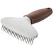 HUNTER SPA detangling comb two-row for removing loose hair and dandruff 16 x 11.5 cm grey / brown 41 teeth