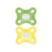 MAM 'Comfort' Design Collection Pacifier for Breastfed Babies (Pack of 2 Pacifiers) MAM Soother with Soft Silicone Nipple Unisex Baby Essentials 0-4 months (Colors may vary)