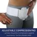 Inguinal Hernia Truss Belt for Men - Adjustable Support for Left/Right Side Post-Surgery 86-110cm Adjustable Waist Strap - Buy Online on GoSupps.com