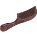 Lanko 6X Unisex Sandalwood Comb Women Men Home Travel Wood Anti-Static Fine-Tooth Comb Wooden Handles Hair Comb - Buy Online on GoSupps.com