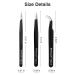 BEYELIAN Eyelash Extension Tweezers Set - 3 Professional Isolation & Volume Lash Tweezers in Black - Buy Online on GoSupps.com