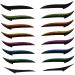 IWOWHERO 36 Pairs Glitter Eyeliner Reusable Adhesive Eyeliner Eye Make up Eyeliner Double-sided Tape Sticker - Buy Online on GoSupps.com