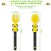 Silicone Baby Cutlery Set - 2-Part Spoon & Fork for 6+ Months - Baby Led Weaning Accessories with Storage Box (Yellow) - Buy Online on GoSupps.com