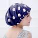 DEMI QUEEN Extra Long Satin Bonnet Double Layer Sleep Cap Soft Silky Elastic Bonnets for Curly Braids Dreadlocks Long Hair Kids Size Kids White Spot-pink