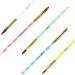 Nail Brush Set For Acrylic Powder 5pcs Acrylic Nail Brush Set Nail Varnish Brush For Gel Polish Design Nail Art Parting UV Gel DIY Brush Pen Nail Art Drawing Tool Set Includes NO.2/4/6/8/10