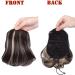 Hepburn Ombre Updo Hairpiece: Dark Blonde & Ash Blonde Chignon Wig Ponytail Extension - Buy Online on GoSupps.com