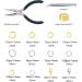 YUGDRUZY 1200 pcs Jump Rings Jewelry Repair Kit with Lobster Clasps and Pliers - Silver/Gold - Buy Online on GoSupps.com