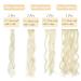 Gairyan 50cm Clip-In Synthetic Hair Extensions - Curly Wavy Bleach Blonde 7 Parts for Women - Buy Online on GoSupps.com