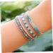 VALICLUD 6 Pcs 1 Bohemia Style Bracelets Bohemian Style Bracelets Womens Bracelets Handmade Bracelets Bohemian Bangles Strand Bracelet Anklets for Women Miss Three Piece Suit Beads 6 6cm Blue - Buy Online on GoSupps.com