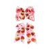 Strawberry Cheer Bow Ponytail Holder Jumbo Hair Tie Set BBG74 (2 Pcs) - Buy Online on GoSupps.com