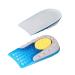1 Pair Inner Height Increasing Insole Men Gym Shoes Height Increase Insole Height Elevator Insoles Heel Cushion Blade Sneakers Heel Insert Half Pad Sports Velvet Cloth Blue 11.3X6.3X2.5CM