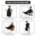 Blue Wings Print Beard Bib Apron - Non-Stick Hair Catcher for Men | Ideal Shaving Gift | One Size Black - Buy Online on GoSupps.com