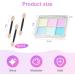 URAQT Chrome Nail Powder Set - 6 Colors Holographic Glitter for Mermaid Neon Nail Art | Iridescent Manicure Pigment with Sponge Brushes - DIY Nail Decoration - Buy Online on GoSupps.com