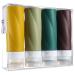 Gemice Travel Bottles for Toiletries, 3oz Tsa Approved Travel Size Containers BPA Free Leak Proof Travel Tubes Refillable Liquid Travel Accessories with Clear Toiletry Bag (4 Pack) Green