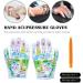 Hand Reflexology Acupoint Acupressure Tools Glove Reusable Point Household Textured Exfoliator Gloves Mittens Y6C5 Colorful One Size - Buy Online on GoSupps.com
