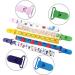 Buy Colorful Plastic Pacifier Holders - 10 Pack (39x16mm) for International Shipping - Buy Online on GoSupps.com