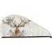 Classy Deer Microfiber Hair Towel Wrap Soft Super Absorbent Coral Velvet Quick Dry Cap for Long Curly & Thick Hair - Perfect for Women - Buy Online on GoSupps.com