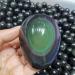 Natural Rainbow Obsidian Egg Shaped Surface with raw Bottom Stone Natural Luster