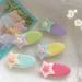 amangul Small-fresh Hair Clip for Hot Girls Stero Star Shape Hair Barrettes Candy Color Ponytail Hair Barrettes for Teens Girls(Green Star) - Buy Online on GoSupps.com