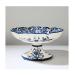 Fruit Basket Bowl Fruit Bowl New Chinese Style Retro Blue and White Porcelain Fruit Dish Home Living Room Kitchen Restaurant Desktop Decor Round Ceramic Fruit Plate Fruit Bowls (Color : C)