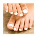 White Glossy Acrylic Fake Toenails - Short Square Full Cover False Nails (24Pcs) - Buy Online on GoSupps.com