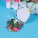 ULTNICE Compact Double Sided Heart Shape Makeup Mirror - Silver | Portable Pocket Mirror for Handbag and Purse - Buy Online on GoSupps.com