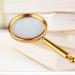 Lightweight Magnifying Glass Zinc Alloy Gold-Plated Handheld 8 Times Magnifying Glass Used for Archaeological Identification Stamp Reading Watch Repair Tool Lofty Ambition - Buy Online on GoSupps.com