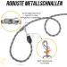 Eyien 3m Dog Leash for Medium to Large Dogs - 8-in-1 Reflective Double Leash with Adjustable Buckles & Handles - Ideal for Two Dogs Up to 100kg Light Gray - Buy Online on GoSupps.com