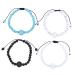SEWOART 4pcs Anti Motion Sickness Bracelet Stylish Glasses Friendship Bracelets Sport Glasses Seasickness Wristband Lava Bead Turquoise Elegant Beaded Bracelet Travel Supplies Sports Kelp