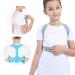 Adjustable Posture Corrector Back Support Girls Shoulder Belt Rectify Straighten Blue Small - Buy Online on GoSupps.com