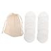 FOMIYES 1 Set Cleansing Pad Reusable Rounds for Face Skincare Cleaning Cotton Eye Makeup Remover Pad Cosmetic Sponge Makeup Sponge Makeup Remover Puff White Chest Pad Make up