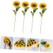 HOMSFOU 8 Pcs Simulated Sunflower Artificial Sunflowers Fake Flower Decors Home Accents Decor Bouquets for Wedding Faux Silk Flowers Sunflowers Bouquet Fake Flower Crafts Party Decor Props - Buy Online on GoSupps.com