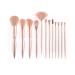 Makeup Brush 12 golden makeup brushes Professional premium synthetic luxury makeup brush kit With exquisite Beauty