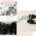 Ypkia French Polka Dot Hair Clip with Bow - Large Hair Bow Accessory for Women/Girls, Black White - Buy Online on GoSupps.com