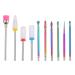 Minkissy 1 Nail Polish Set Electric Nail Drills Nail Polishing Tool Diamond Tip Drill Bit Nails Kits Nail Drill Bits Manicure Tool Nail File Nail Grinding Head Colorful Metal Sander