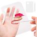 Drerio 2 piece of clear make-up pallets and spatula Small acrylic make-up mixing palette Portable cosmetic palette Mixed tablet with spatula Nail-like eye shadow lipsticks mix of make-up tools