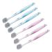 ULTECHNOVO Manual Toothbrush 6pcs Crystal Clear Toothbrush Adult Travel Pet Cleaning Brush Toothbrush Cleaning