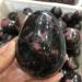 Crystal 300-310g Natural Plum Blossom Tourmaline Tumble Stone Palm Crystals Play Stone ningxiao - Buy Online on GoSupps.com