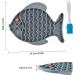 Slow Feeder Cat Bowl Cat Slow Feeder Cat Slow Feeder Bowl Cat Puzzle Feeder for Indoor Cats 1 Fish Plate Gray 1 Brush - Blue Non-Slip Fish Design Dry Wet Bowl for Cats and Puppies(Gray) - Buy Online on GoSupps.com