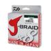 Daiwa J-Braid 8 Braid 300m Multicolor - braided fishing line Dm: 0.16mm