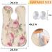 Watercolor Rose Paint Beard Bib Apron | Non-Stick Waterproof Hair Catcher for Men | Grooming Cape with Suction Cups | Perfect Gifts for Men - Buy Online on GoSupps.com
