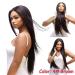Shop European & American Long Straight Black Chemical Fiber Wigs | Dark Brown Headgear - Buy Online on GoSupps.com